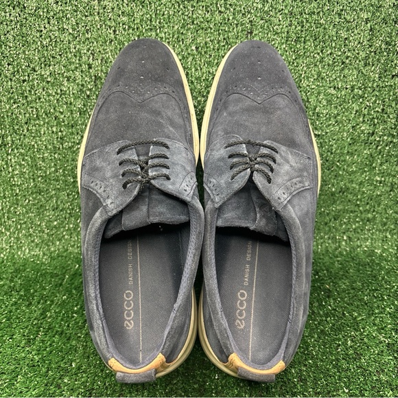 ECCO Wingtip Oxford Blue Suede Hybrid Shoes EU 46 Size 12 US main image 8